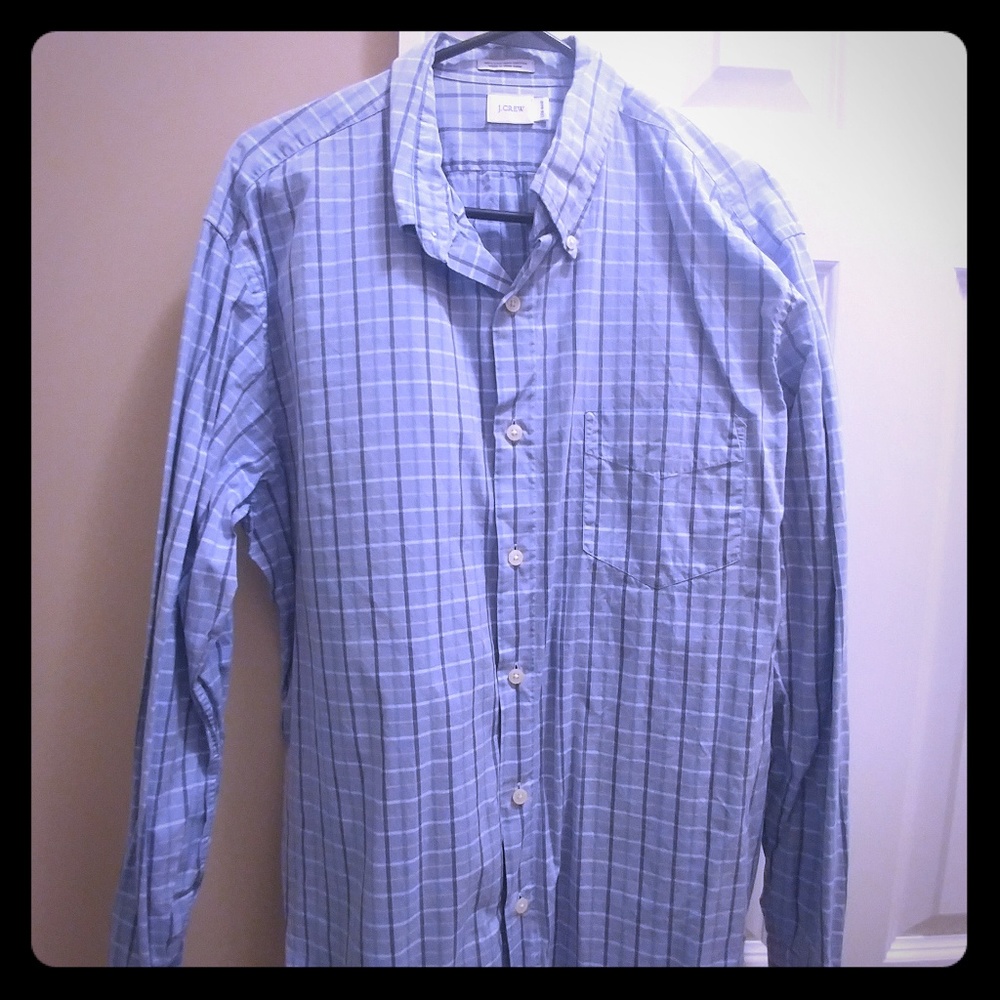 J crew mens dress shirt large